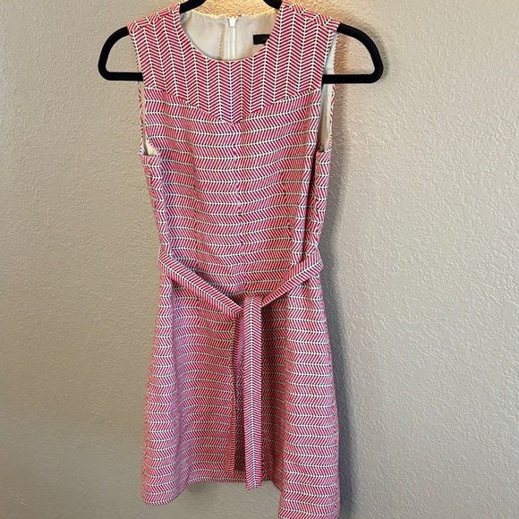 J. Crew Dresses & Skirts - J. Crew Tweed Belted Dress/ Red, Black, Beige/ Size 0